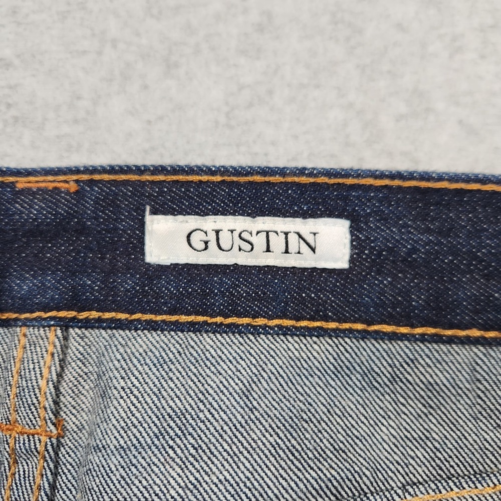 Gustin Selvedge Jeans 32x30 Blue Dark Wash Indigo Red Line Slim Fit Made In USA - Picture 7 of 16